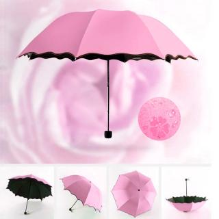 Travel Parasol Folding Rain Windproof Umbrella Folding Anti UV Sun-Rai_1